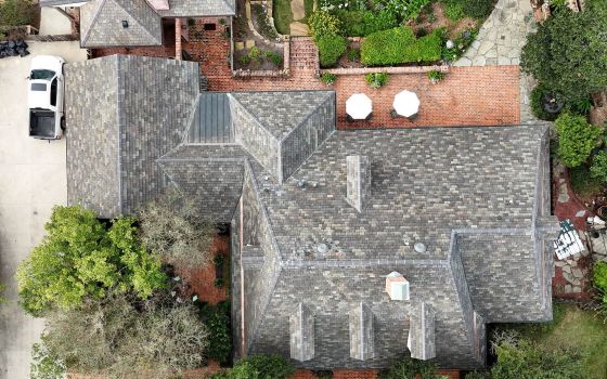 New shingles on roof