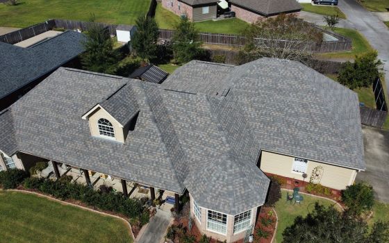 New shingles on roof
