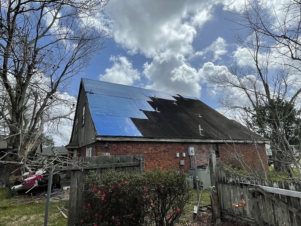 Tarped Roof